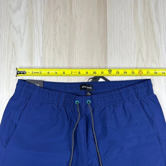 NWT Bonobos Womens Blue Drawstring Waist Night Train The Rec Swim Shorts Sz L - Picture 3 of 11